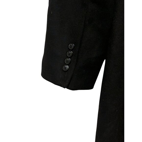 Michael Kors Mens Overcoat 46L Wool Cashmere Single Breasted Trench Coat Jacket - Picture 4 of 11